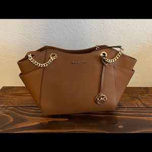 MICHAEL KORS Jet Set Travel Large Saffiano Leather Shoulder Bag